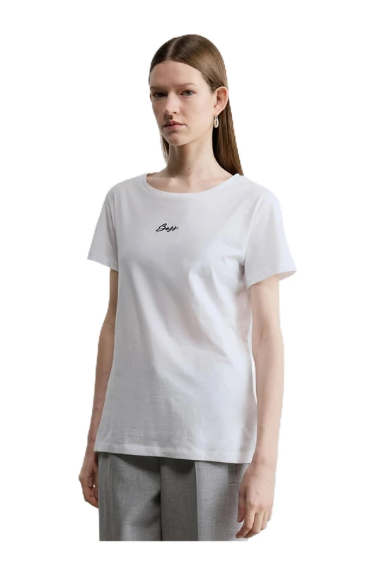 BOSS Women's T-Shirt, White 100, XS