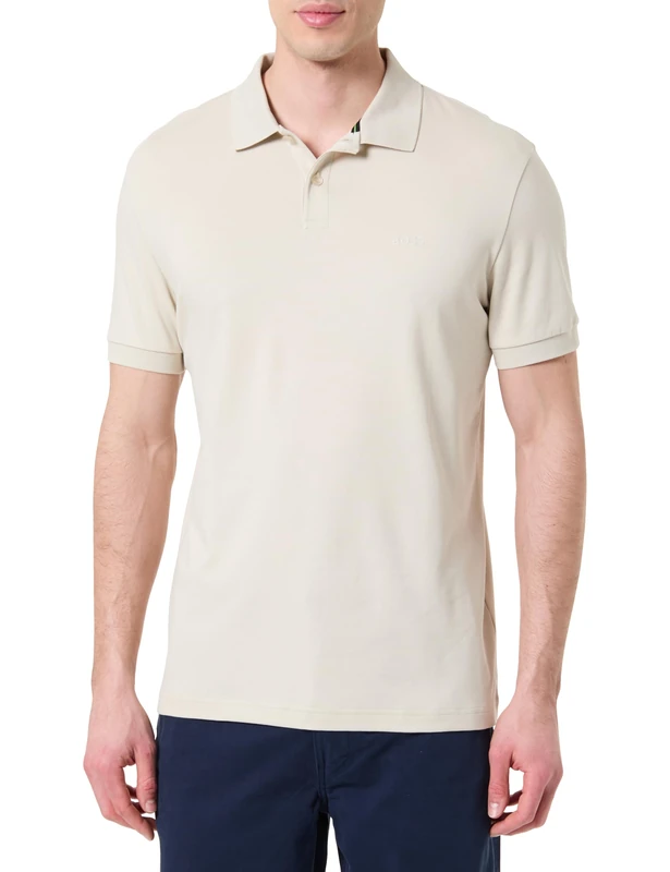 BOSS Men's Polo Shirt, Light Beige 272, XXL