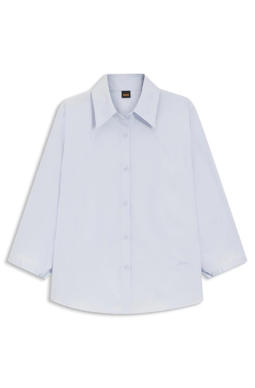 BOSS Women's Blouse, Light/Pastel Blue 456, 40