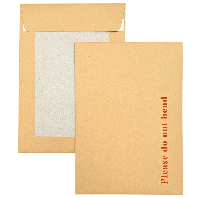 Double Dragon 400-Pack A5 C5 Manilla Hard Board Backed Envelopes | 229mm x 162mm | 'Please Do Not Bend' Printed | Padded & Tamper-Proof | Self-Seal Closure