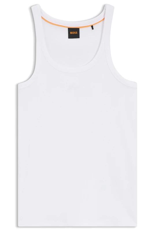 BOSS Tanktop Aus Stretch-Baumwolle Mit Racerback White