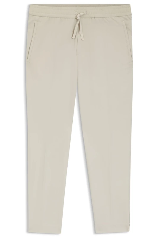 BOSS Men's T Flex Tapered Fit Trousers Made of Water-Repellent Stretch Fabric, Light Beige 271, 40