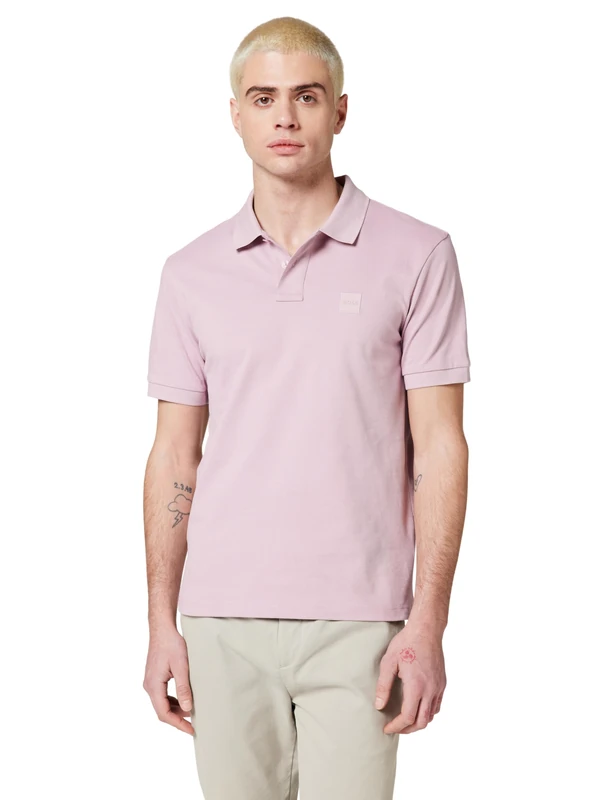 BOSS Men's Polo Shirt, Light/Pastel Purple 539, M