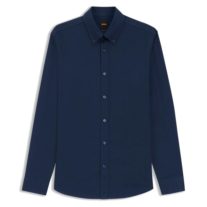 BOSS Men's Shirt, Open Blue 464, M