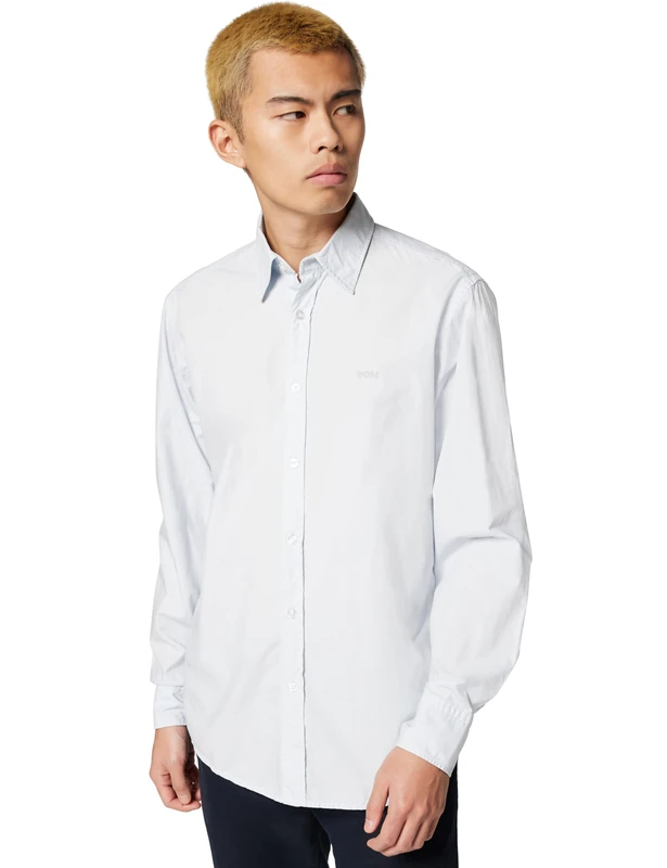 BOSS Men's Shirt, Light/Pastel Grey 053, 3XL