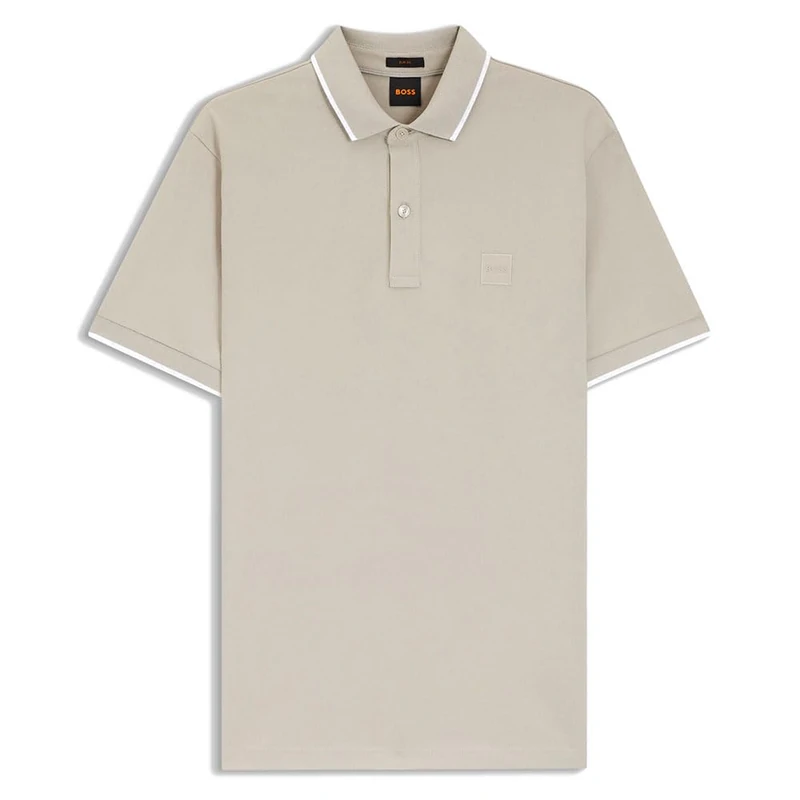 BOSS Men's Polo Shirt, Open Grey 070, XL - Image 1