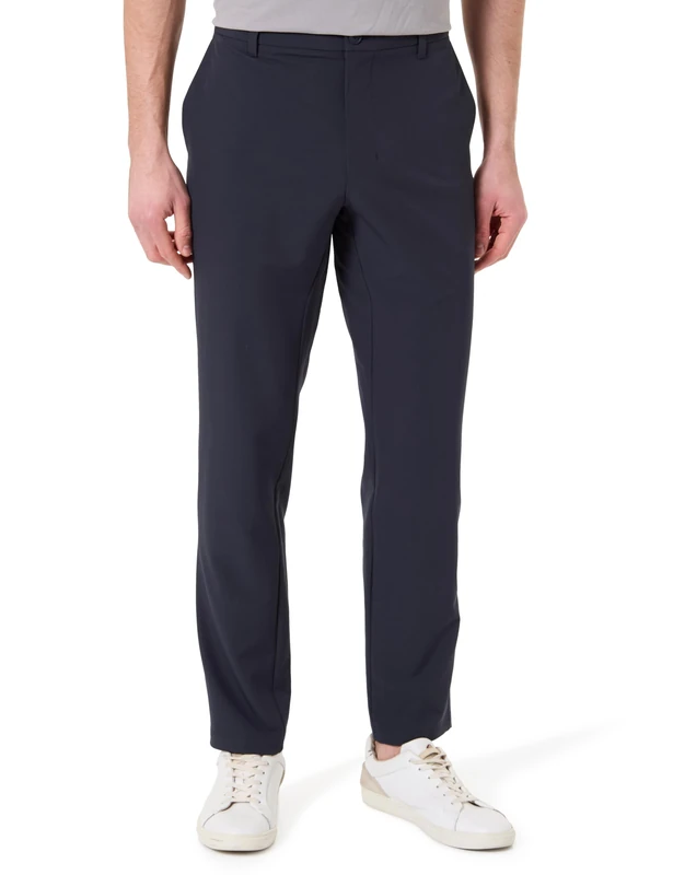BOSS Men's Commuter-Tapered Trousers - Dark Blue Size 38