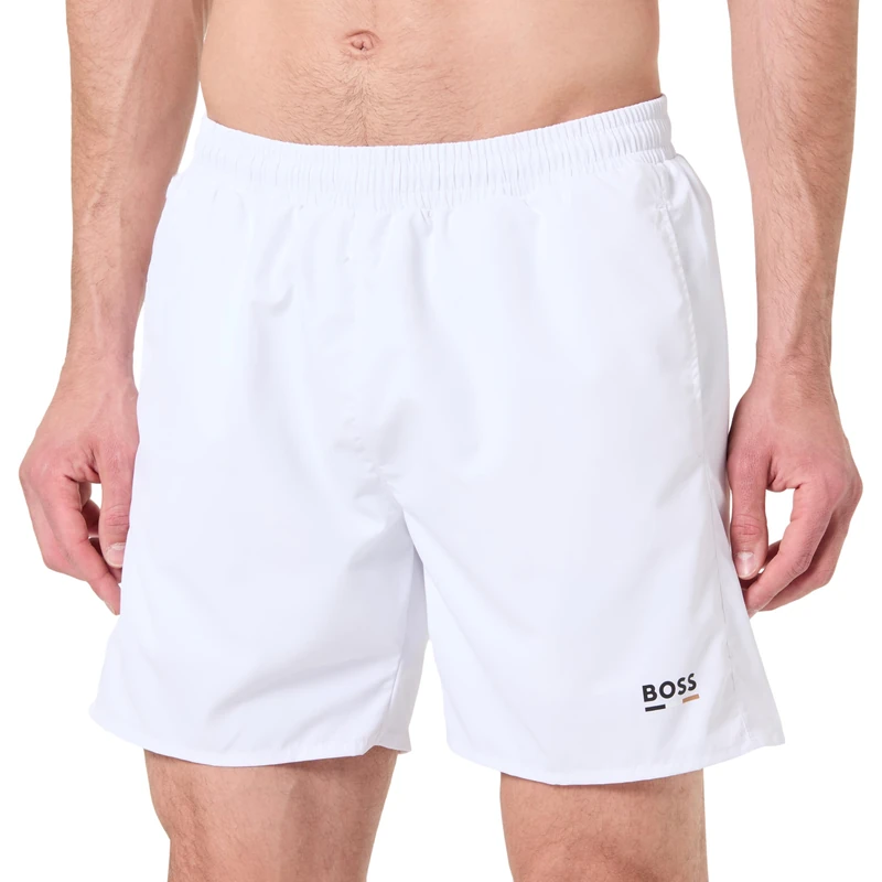 BOSS Men's Swim Shorts, Natural 105, M - Image 1