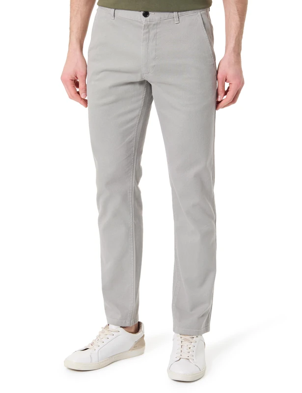 BOSS Men's Flat Trousers, Open Grey 070, 31W x 32L