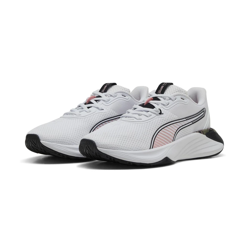 PUMA Women's PWR Hybrid TR WNS League Cross Trainer, White-Rosy Outlook Black, 3.5 UK - Image 1