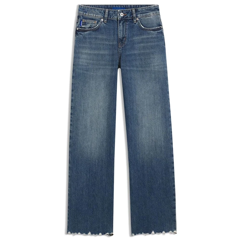 HUGO Women's Jeans Trousers, Medium Blue 422, 32W / 32L