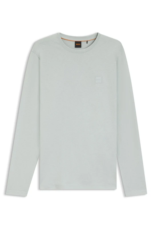 BOSS Men's T-Shirt, Silver 043, L