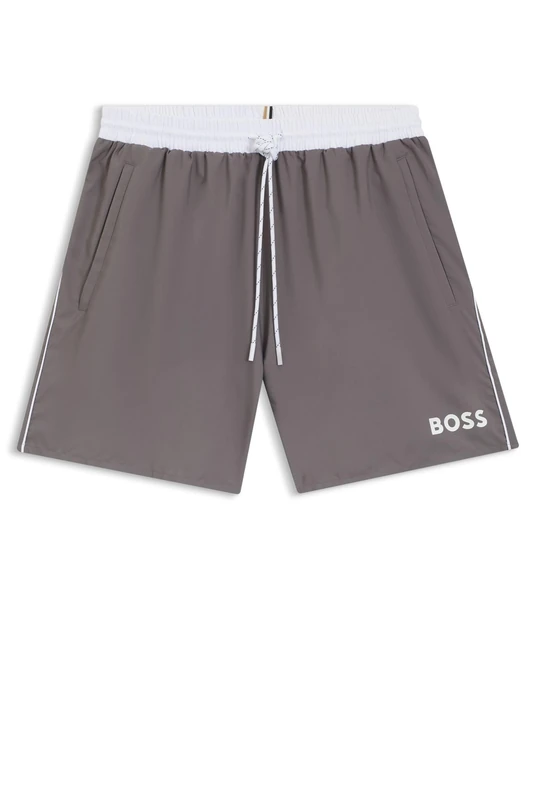 BOSS Men's Starfish 10259586 01 Swim Shorts, Dark Grey 025, XL