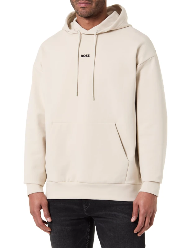 BOSS Men's Sweatshirt, Light Beige 272, M