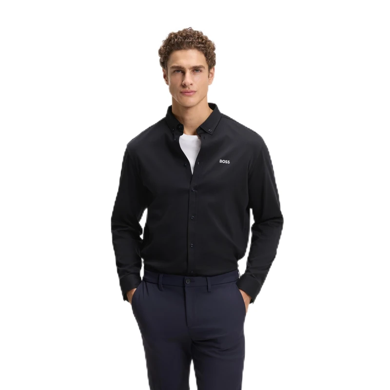 BOSS Men's Shirt, Dark Blue 402, 4XL