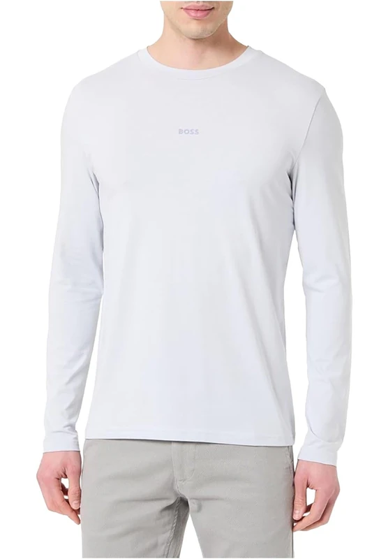 BOSS Men's T-Shirt, Light/Pastel Grey 053, S