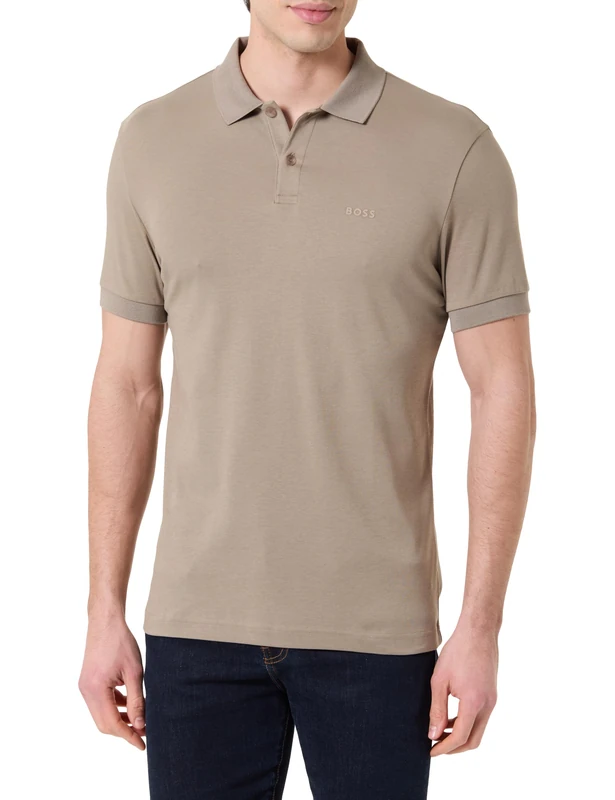 BOSS Men's Polo Shirt, Light/Pastel Green 334, XL