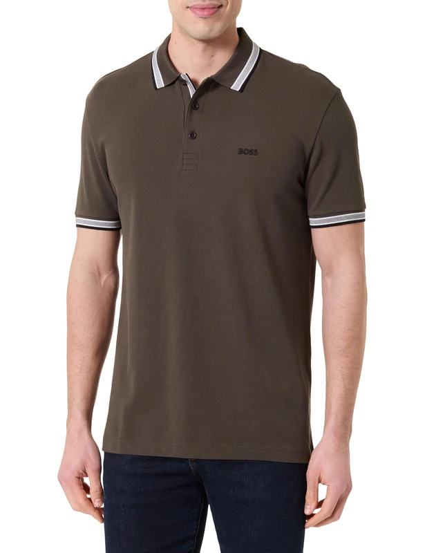 BOSS Men's Polo Shirt, Open Beige 297, 3XL
