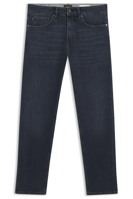 BOSS Mens RE.Maine BO Maine Regular-fit Jeans in Blue Super-Stretch Denim