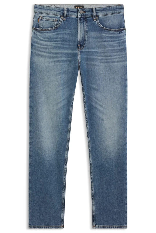 BOSS Mens RE.Maine BO Maine Regular-fit Jeans in Blue Comfort-Stretch Denim