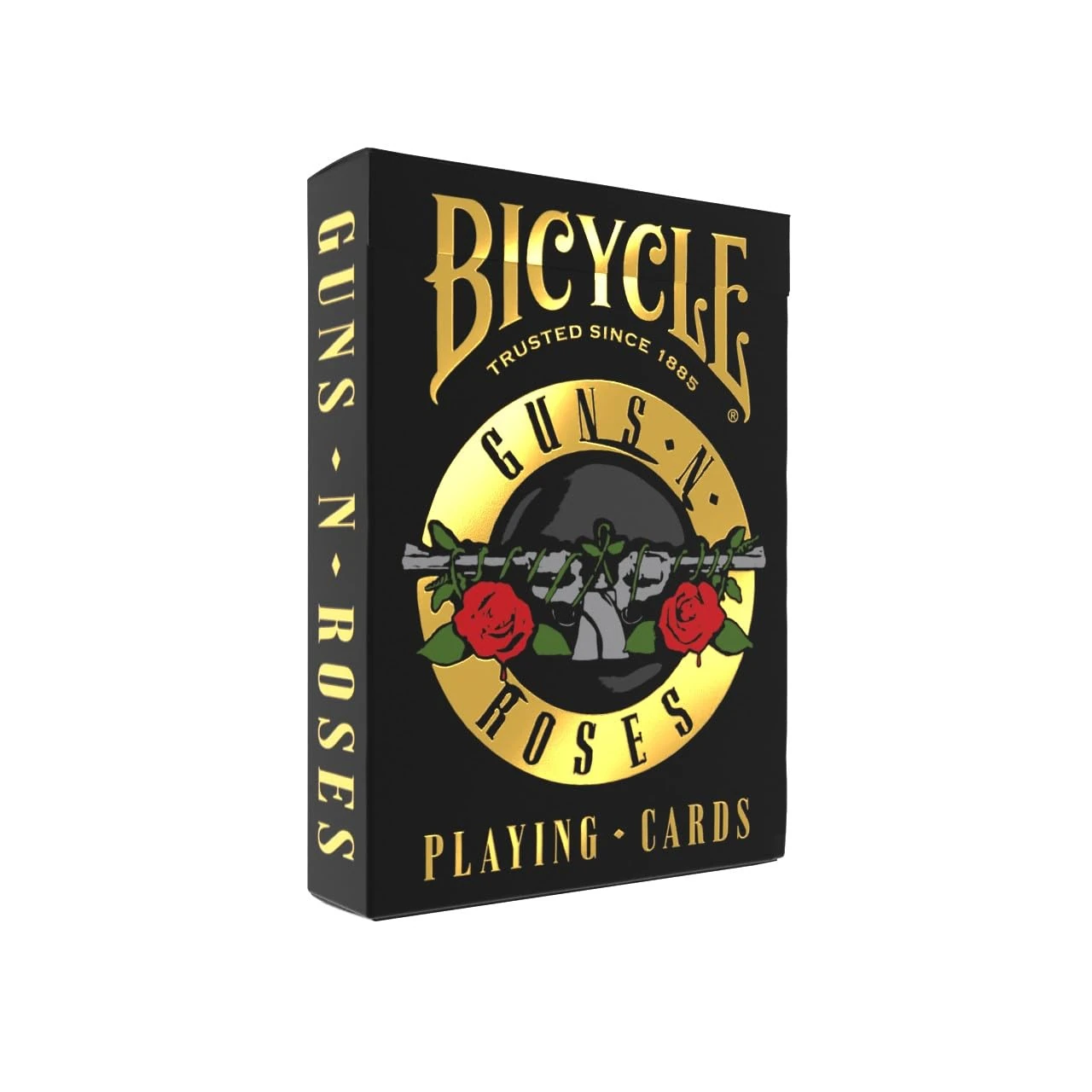 Bicycle Guns'n' Roses Playing Cards, 88 mm x 59 mm x 12 mm, Yellow