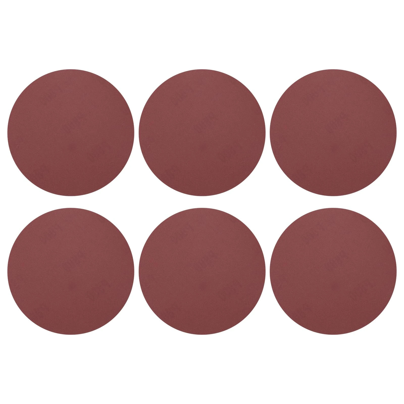 sourcing map 10 Pcs 150mm 6 Inch Sanding Discs, 1000 Grit Hook and Loop Sandpaper, No-Hole Aluminum Oxide Orbital Sander Sandpaper for Woodworking Automotive Metal Polishing, Red