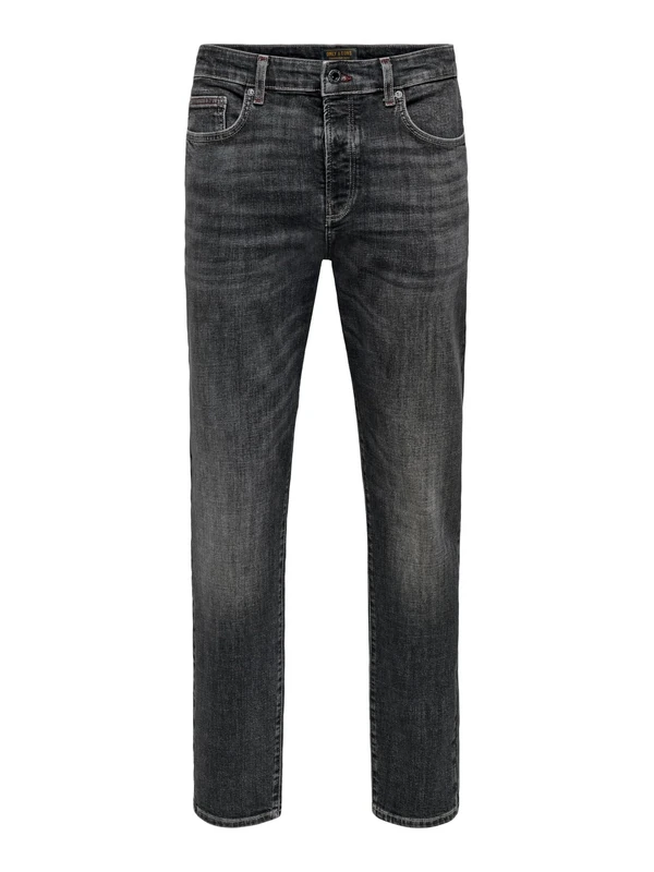 ONLY & SONS Onsyoke Tapered Black 6598 Cro DNM, Black Denim, 30 W/32 L - Image 1