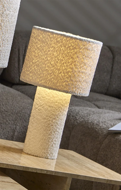 Susmesa Light Rizo Suave Blanco Lamp, 43 cm, 24 x 43 cm