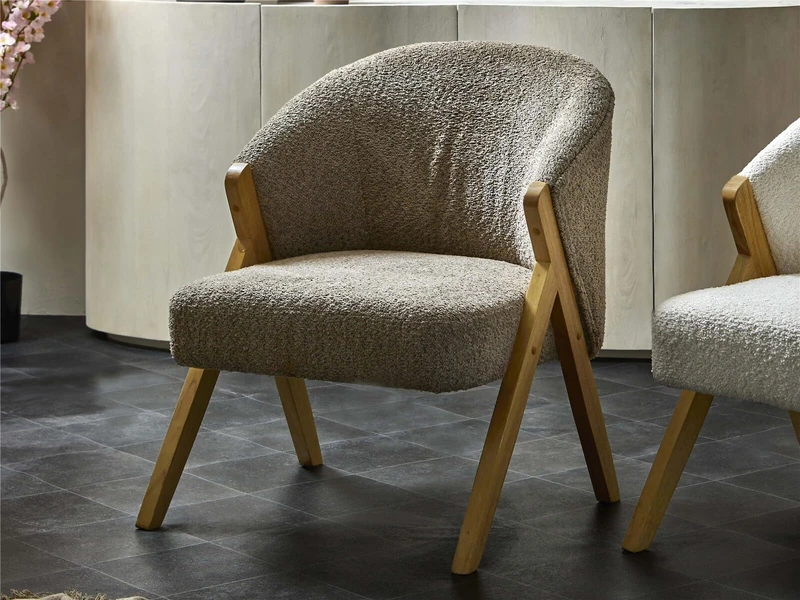 AlexandreHouse Butaca Natsu Rizo Suave Vison 65 x 69 x 80 cm