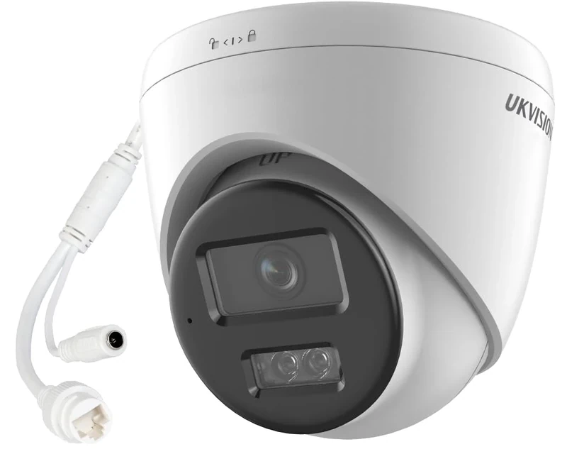 UKVISION 3K Smart Hybrid Security Camera, 2.8mm Lens, Human/Vehicle Detection, Two-Way Audio, IP67 Waterproof