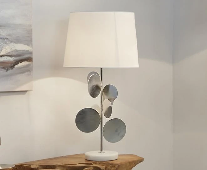 AlexandreHouse GITTI Plata SOBREMESA LAMP 69 CMS. 35Dx69 CM - Image 1
