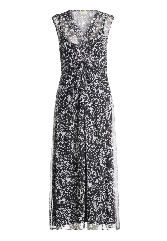 Cartoon 1855/7346 Dress, Black/White, 44 Women, Black White, 16