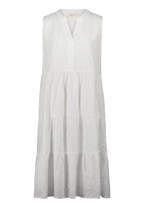 Cartoon Women's Summer Dress from The Brand, 100% Cotton, Bright White, 14