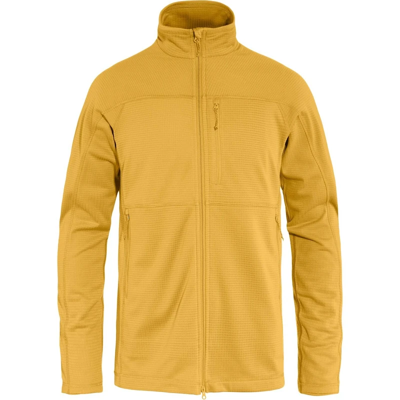 FJALLRAVEN Abisko Lite Fleece Jacket M Ochre