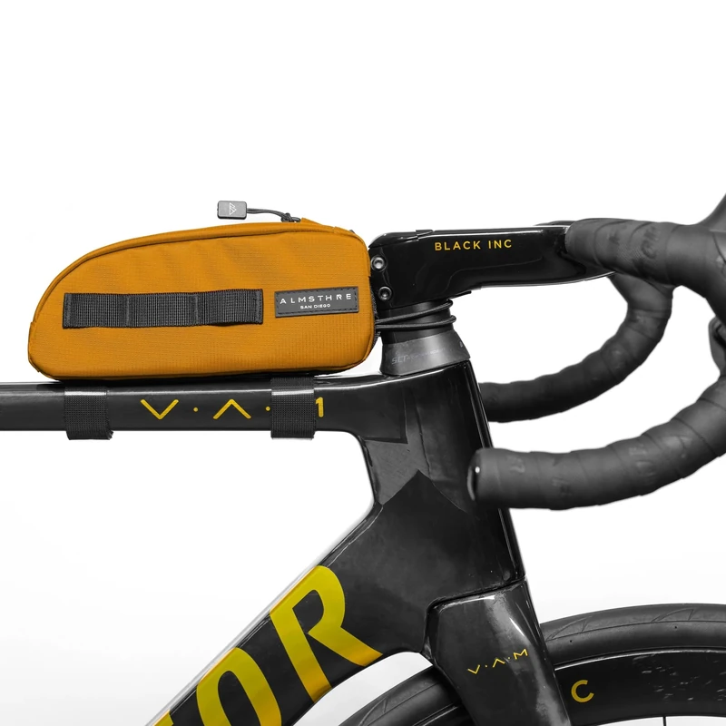 ALMSTHRE Unisex Adult 902 Top Tube Bags California Gold, Black, One Size