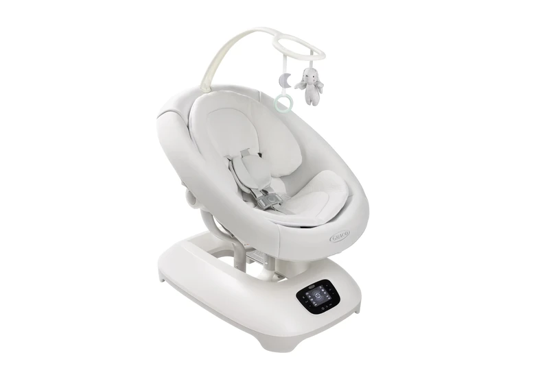 Graco Eluma Sway Soothing Baby Swing, Birth to 9kg (Approx. 6 Months), cry Detection Technology That Senses Your Baby and soothes/Settles, 3-Recline Positions, Rori Fashion