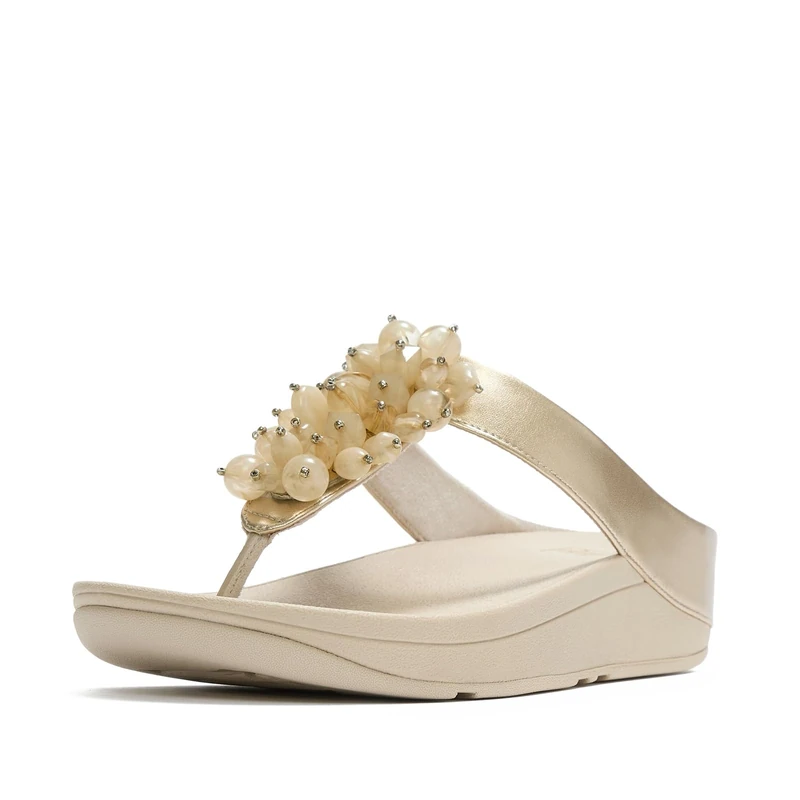Fitflop FINO BEAD-CLUSTER TOE-POST SANDALS