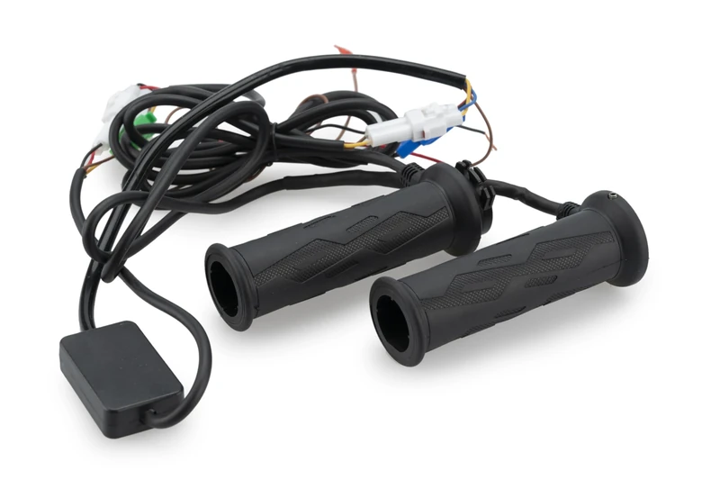 Puig 21729N Universal Heated Grips by Puig with built-in thermostat and four temperature levels for greater thermal comfort while riding in cold climates, Black
