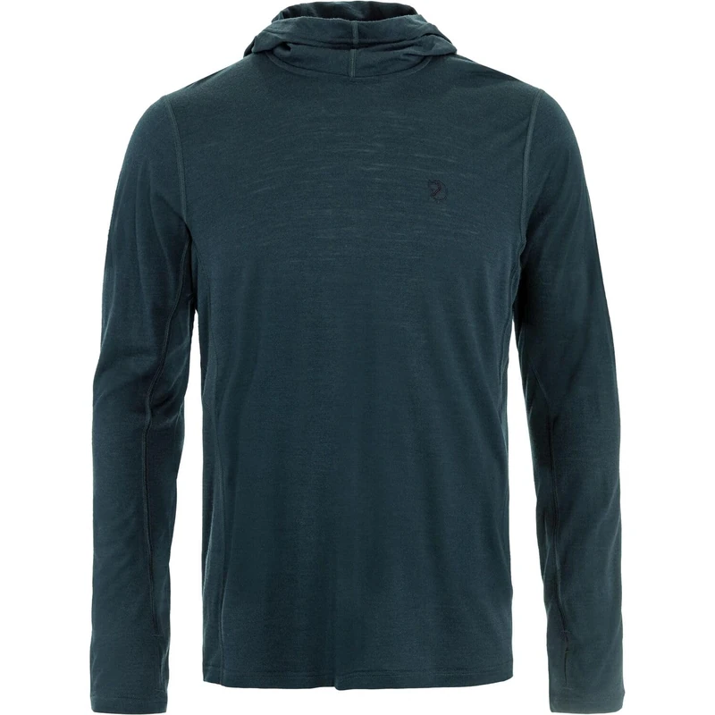 FJALLRAVEN Abisko Wool Hoodie M Dark Navy