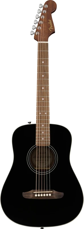 Fender California Standard Redondo Black Spruce Top Mini Acoustic Guitar with Bag