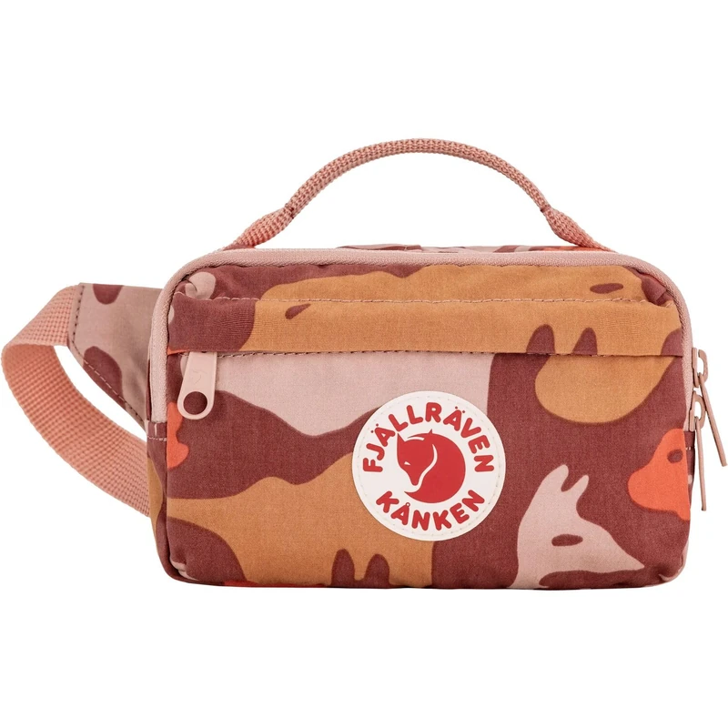 Fjällräven Belt Bag Cross Body Bag Kånken Graphics Hip Pack Chalk Rose - Hidden Animals red