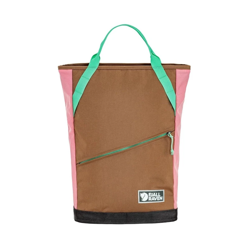 Fjällräven backpack leisure backpack with laptop compartment Vardag Totepack 22 Poppy Pink - Khaki Dust light brown
