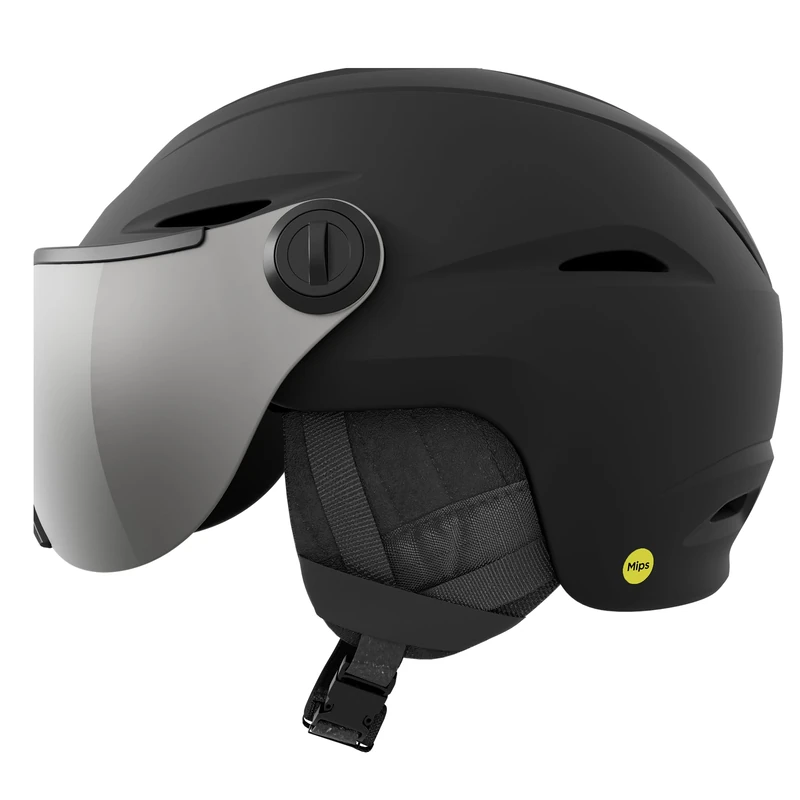 Giro Vue Mips - XL Helmet With Convertible Shield, Wide Field Of View, Adjustable Fit, Lightweight, Mips Protection, Matte Black, Size: XL