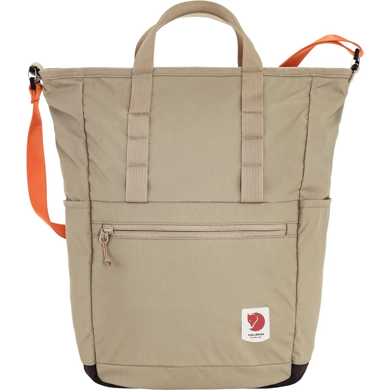 Fjällräven cross body bag backpack High Coast Totepack 23L FOSSIL taupe