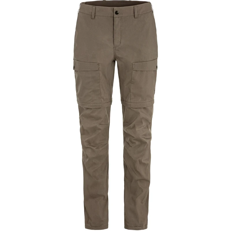 FJALLRAVEN Abisko Hybrid Trail TRS Zip-Off W Suede Brown