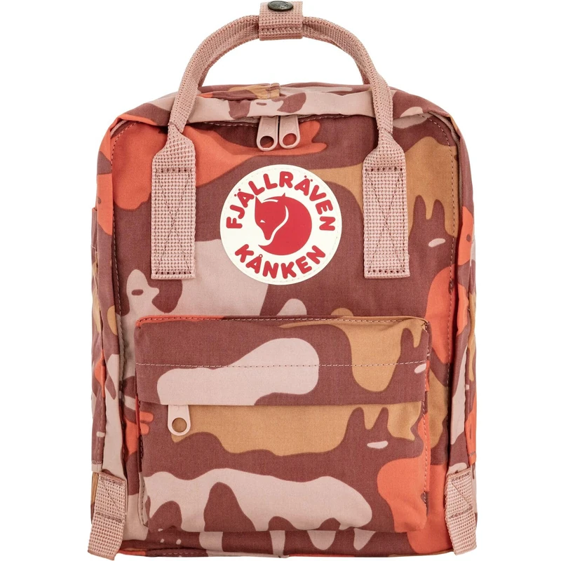 Fjällräven backpack leisure backpack Kånken Graphics Mini 7L Chalk Rose - Hidden Animals red