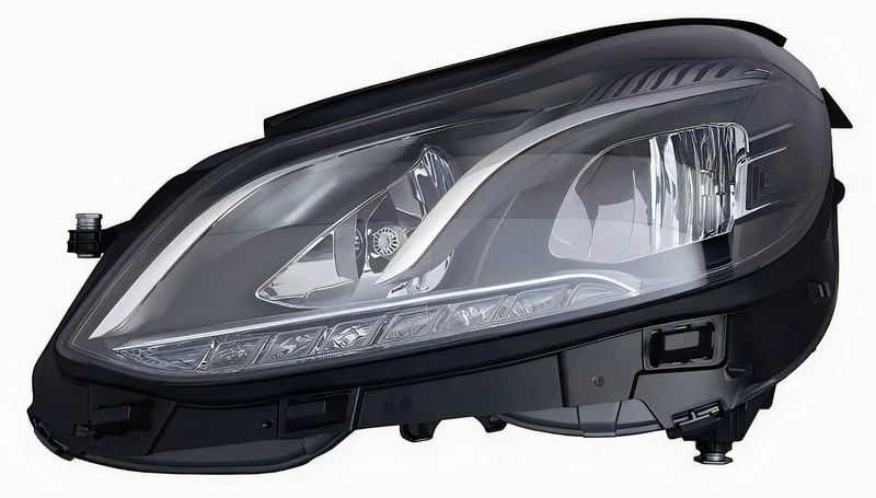 PROPOSTEONLINE Headlight made for Mercedes E Class W212 years 2013-2015 driver side H7-PSY24W LED with electric motor A2128201739