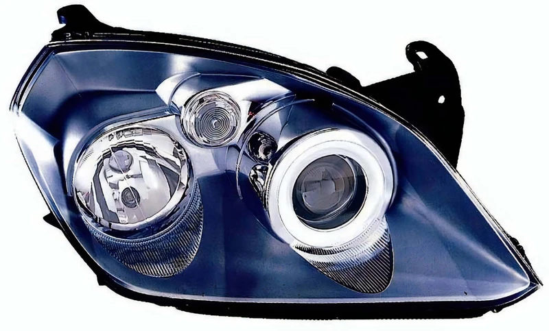 PROPOSTEONLINE Headlight made for Opel Tigra Enjoy 2004> Right H1 Halogen Ready for Electric Adjustment Black Parable 93164836
