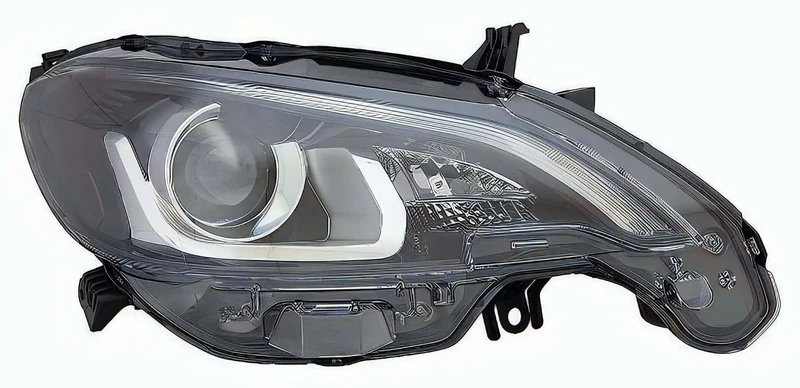 PROPOSTEONLINE Headlight made for Ligier JS 50 2017> Right HIR2 LED ready for electric adjustment Black Parable B000863280