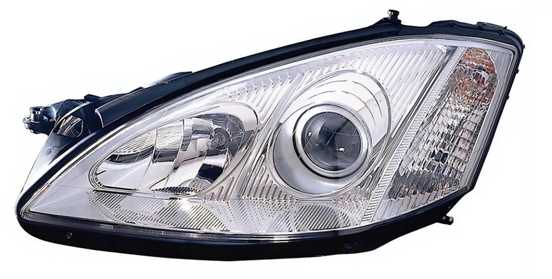 PROPOSTEONLINE Headlight made for Mercedes S-Class W221 driver side H7-H9 halogen prepared for electric adjustment A2218201961